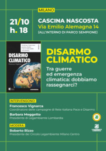Disarmo climatico - incontro del 21-10-2026 locandina