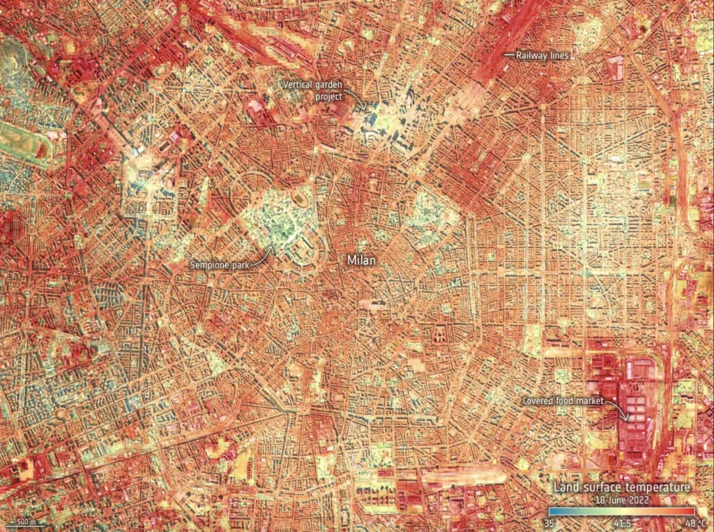 Isole di calore - Milano 2022