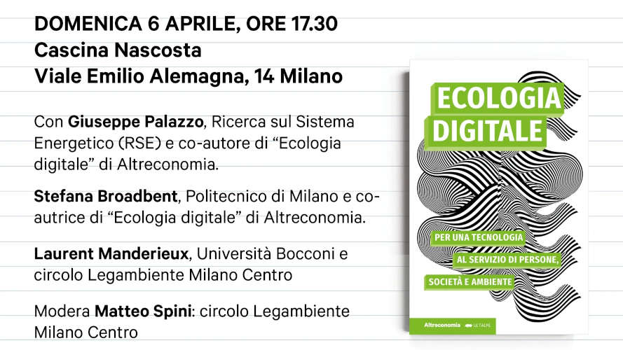 Incontro ecologia digitale evidenza